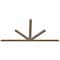 Ekena Millwork Saratoga Smooth Timber Gable Bracket, Douglas Fir, 84"W x 42"H x 1 1/2"D x 3 1/2"F, 12/12 Pitch GBW084X42X0204SAR00SDF - alternate 3